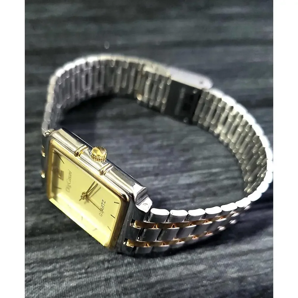 Vintage Rare Oleg Cassini Designer‎ Mens Watch W- Box-Papers